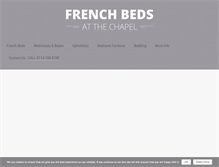 Tablet Screenshot of frenchbedsatthechapel.com